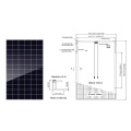 High conversion effciency mono poly half cells 270w-435w Solar panel for house